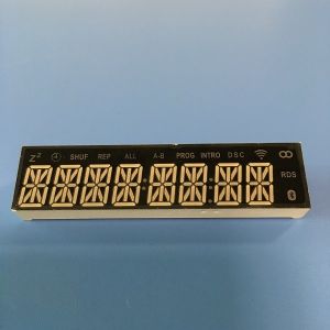 Super Bright Yellow Custom 8 Digit 8 Segment Led Display Low Power Consumtion