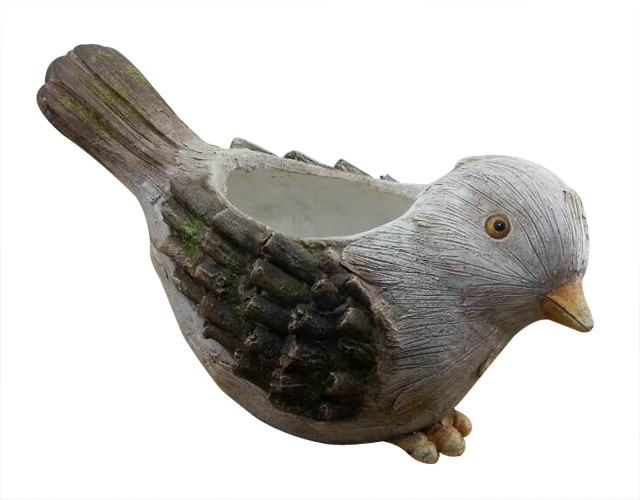20" Bird Animal Garden Planters , Garden Flower Pots Custom Design Acceptable