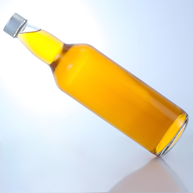 SCREW CAP Customized Logo 500ml 700ml Clear Flint Tequila Whisky Vodka Glass Bottle