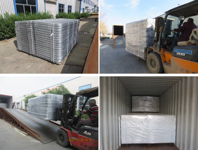 Metal Crowd Control Barriers 1.2M Galvanized Crowd Control Barricade