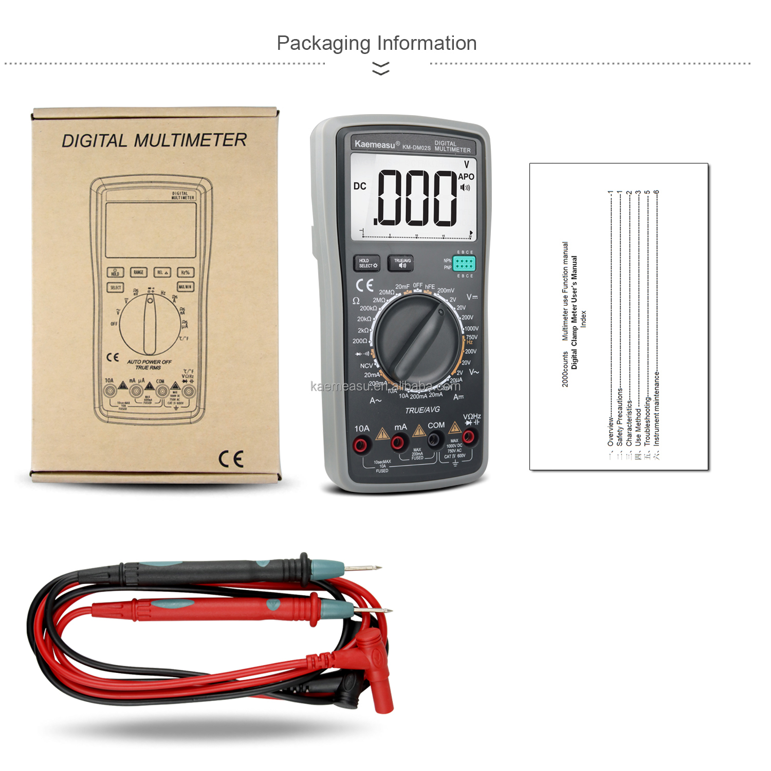 Intelligent Voice Report Multimeters NCV 1000V Professional Laboratory equipment Automotive Universal meter
