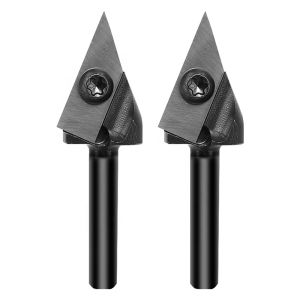 China Wood Cutter Tools Replaceable Carbide Inserts Spoilboard Bit 60 Degree Engraving Milling Cutter CNC V Type Router Bit on sale
