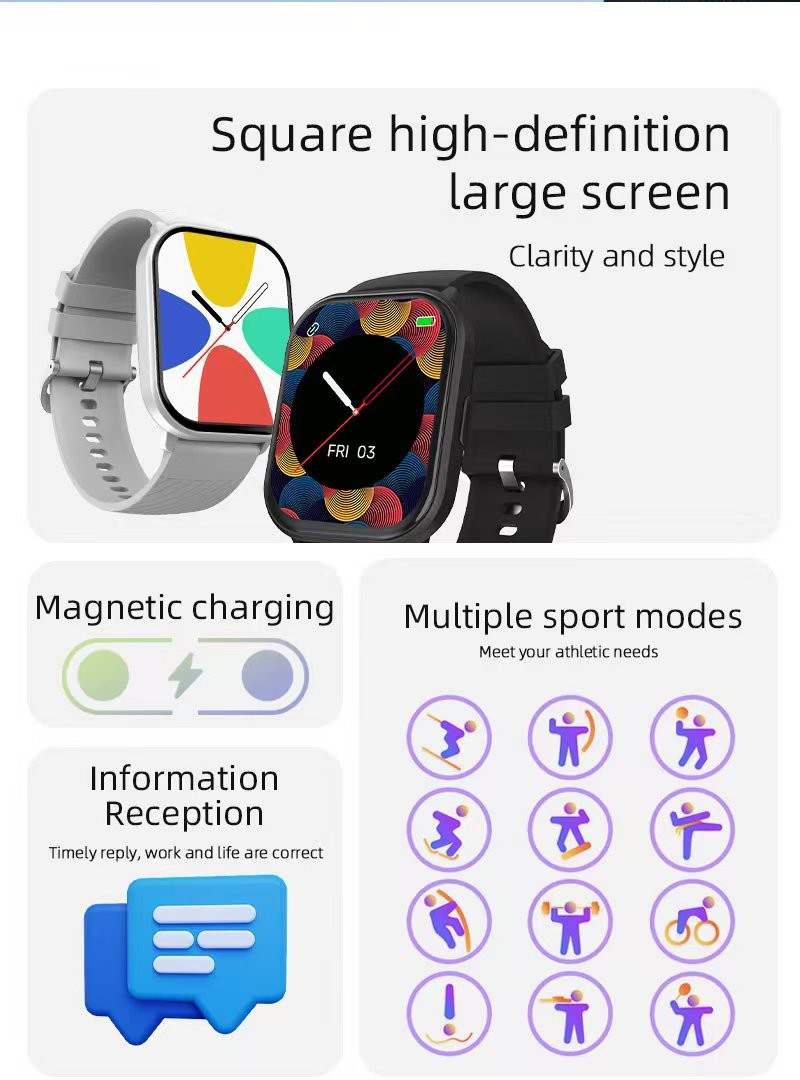 Zl99j Smart Watch BT Calling Heart Rate Monitor Women'S Smart Watch Fitness Tracker