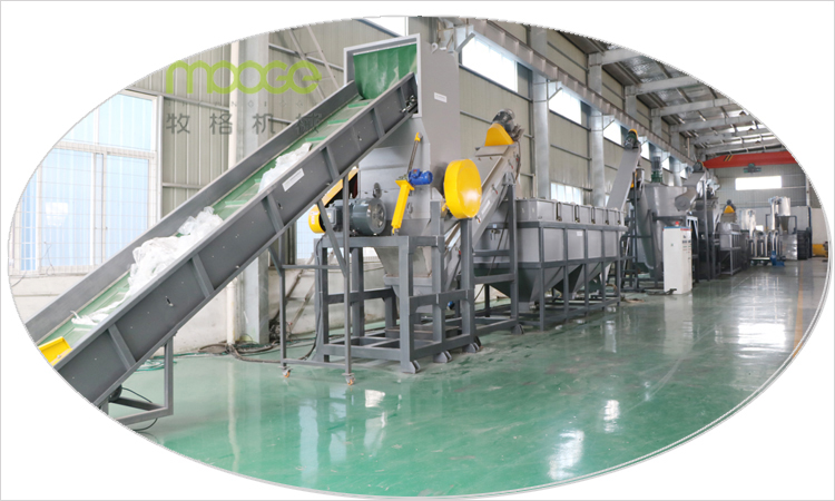300-1500kg/H Plastic Washing Recycling Machine 120kw HDPE Washing Line