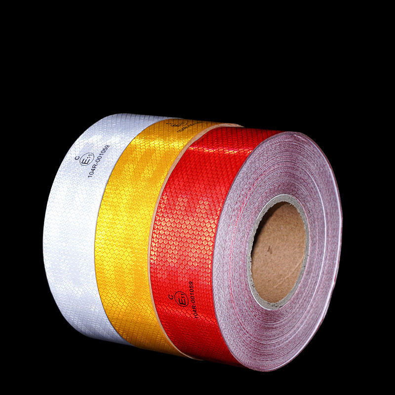 Red 2 inch Self Adhesive Conspicuity Emark ECE Reflective Tape for Truck Vehicle