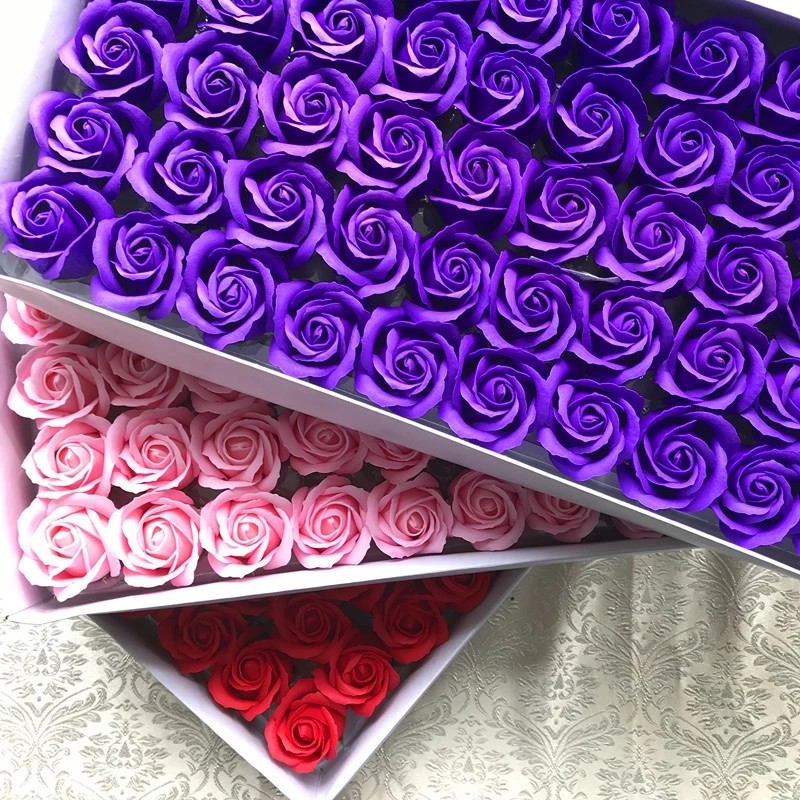 2020 New Products Soap Roses Flower for Christmas rose gift Artificial Flower Rose Soap Material