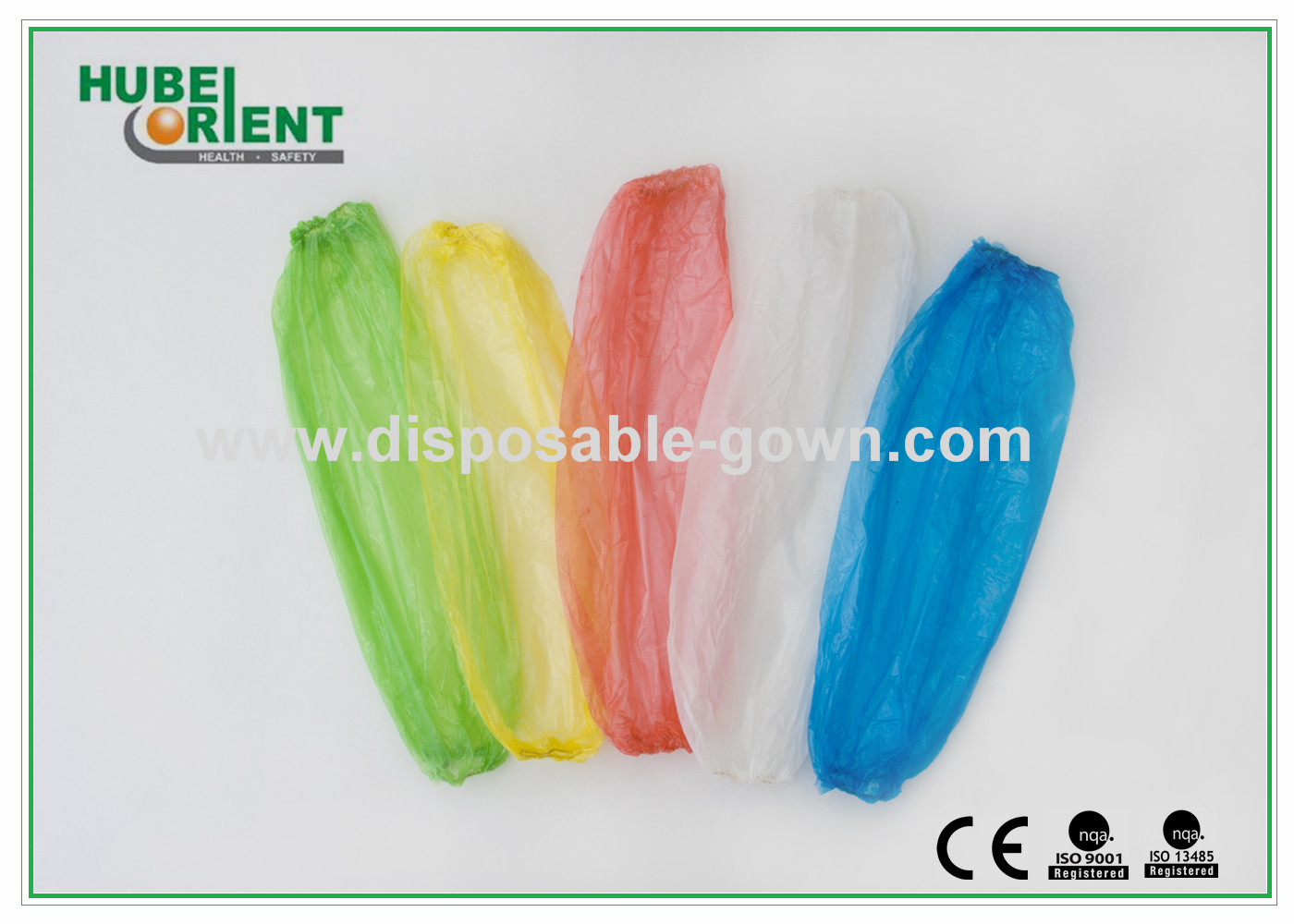 16'' 18'' Single Use PE Oversleeves For Arm Protection waterproof and oil-proof Colorful PE oversleeves