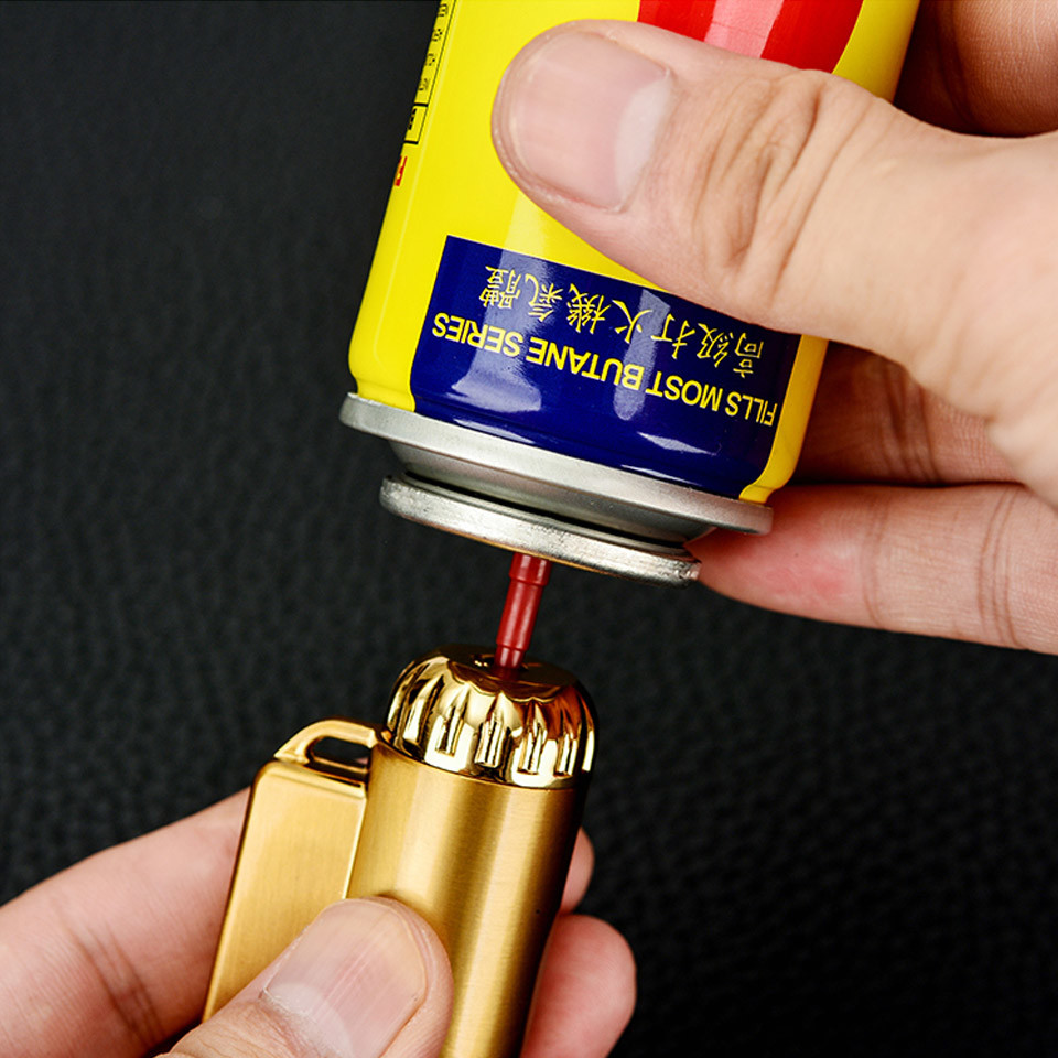 Metal Tinplate Gas Lighter Inlet Butane Refill Valve Alkali Resistance