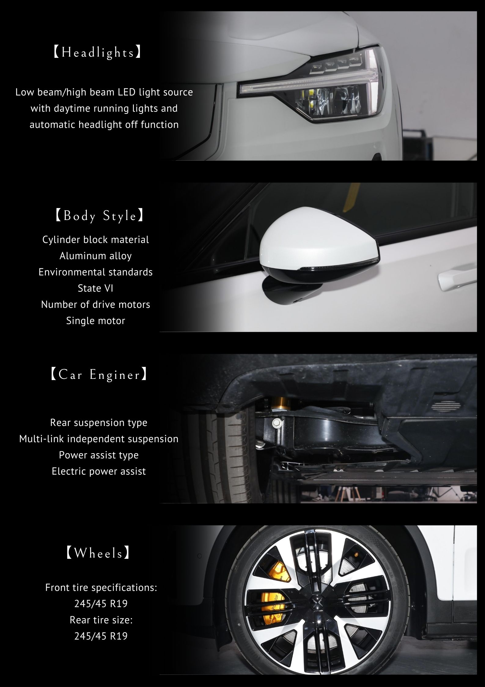 2023 Polestar 2 3 4 Electric Used Rideon Car 100% Electric Car/Hybrid Cars Deposit Now