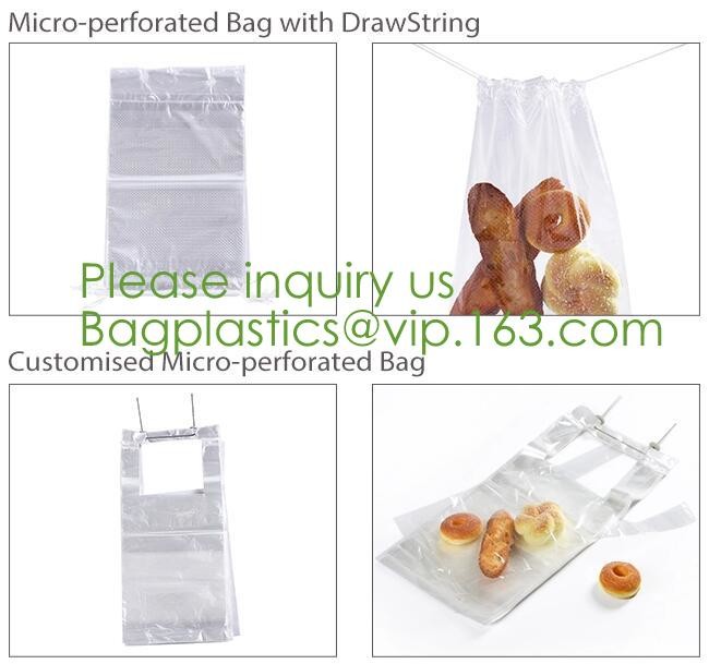 Microperforated PP Material Bakery Bag,hot perforated five layers POF shrink film,Microperforated pof (Polyolefin) shrin