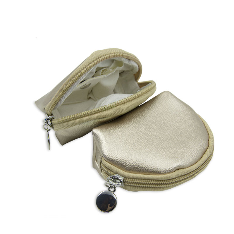 Portable Small Jewelry Bags , Colorful Necklace Travel Case With Zipper
