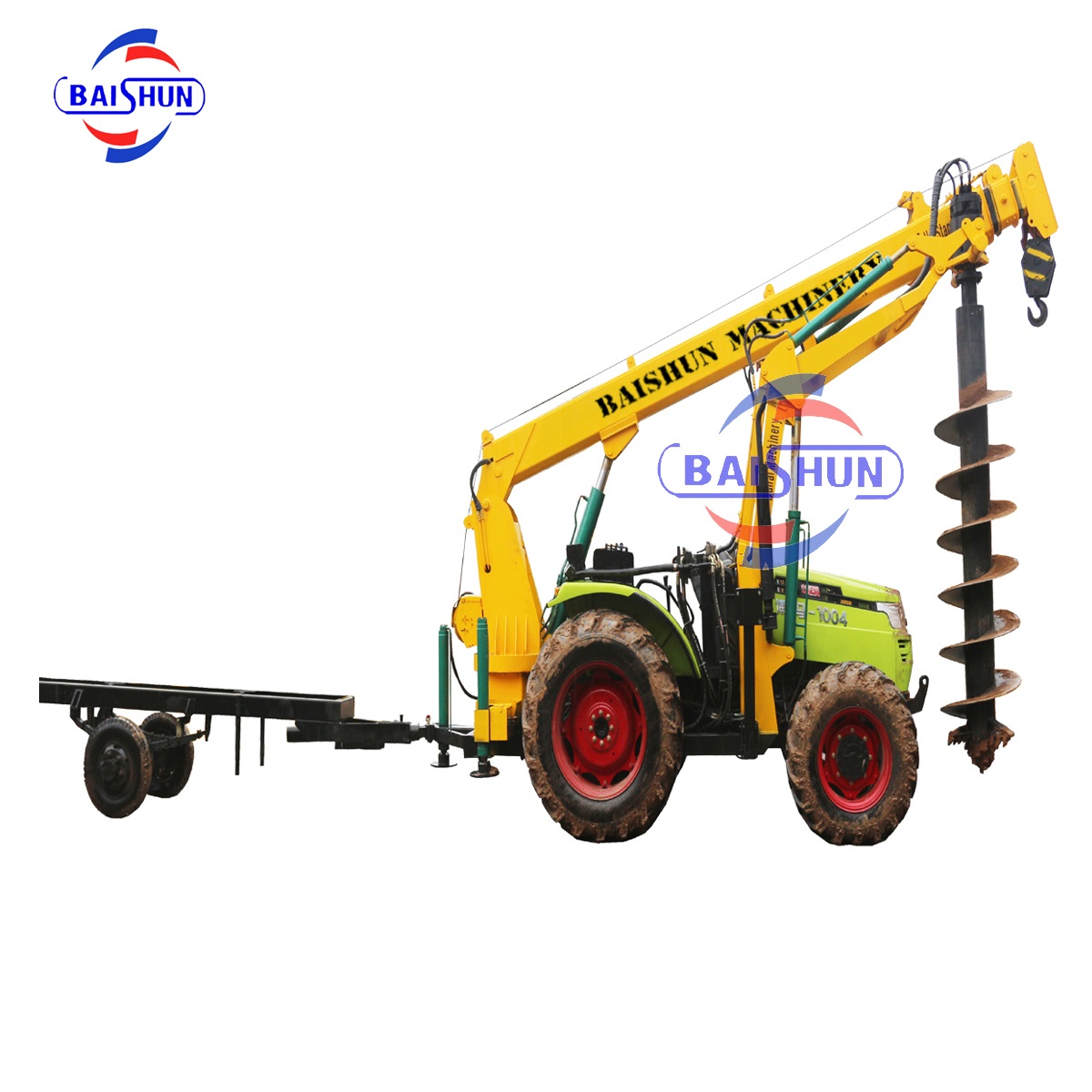 BS1004 Hydraulic Digging Intergrated Machine for Pole Erection