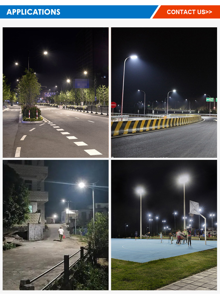 50W 100W 150W 200W 250W Pole Mounted Solar Street Lights Oem Odm