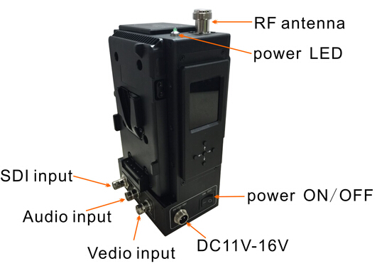 Kimpok Broadcast HD Video Transmitter 5W COFDM Wireless Real Time Transmission for Uninterrupted Broadcasting