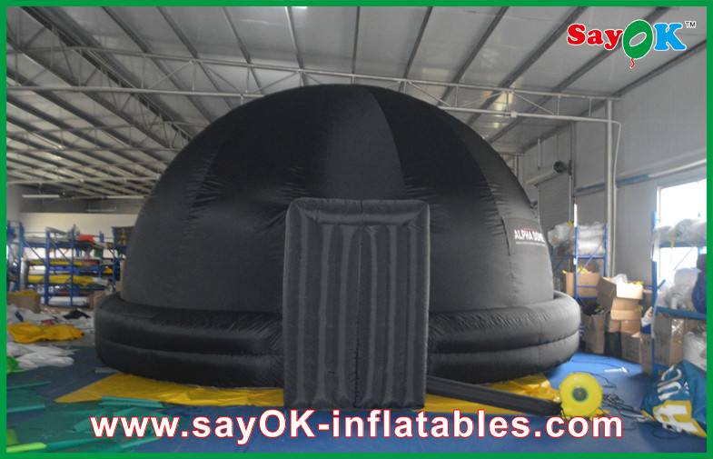 15m Hangout Oxford Cloth Inflatable Dome Structures Digital Projection Show Use
