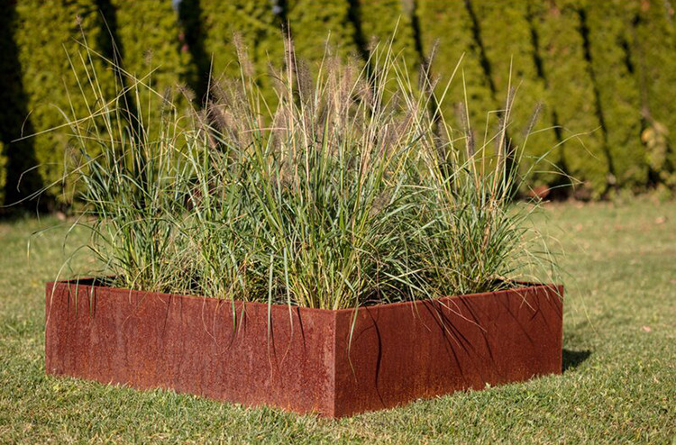 Customized Large Outdoor Tree Metal Planter Garden Pots Big Corten Steel Flower Pot