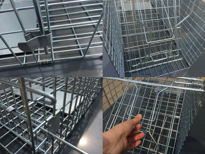 20x20cm Galvanized Metal Steel Animal Trap Cage Windproof Bird Trap Cage
