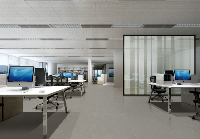 Exterior Floor Gray Modern Tiles 600x1200mm Baby Face Glazed Porcelain Tile For Shopping Mall And Renovation