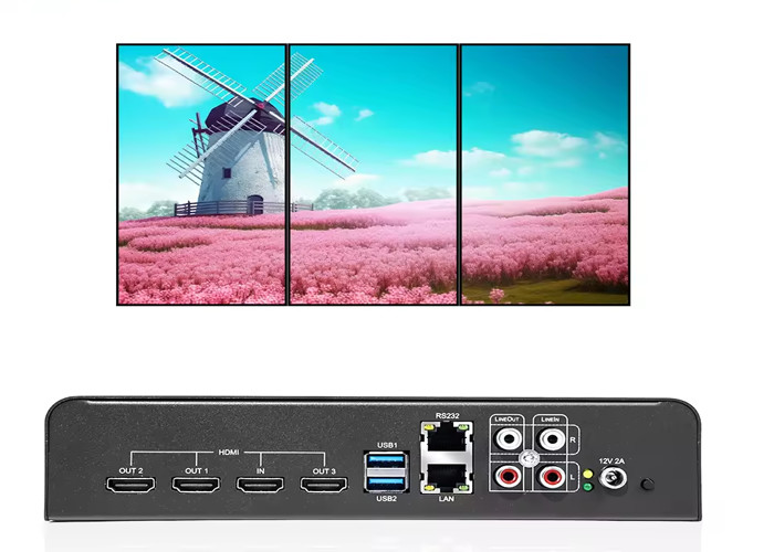 Advanced 4K LCD Video Wall Controller for Multi-Screen Displays