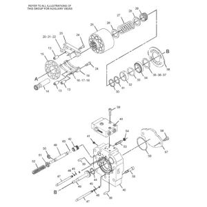 China 299-5790 20R3400 For CAT Track D7R II D7R XR HPR135 PUMP GP-PISTON IMPLEMENT STEERING hydraulic MAIN PUMP Aftermarket on sale