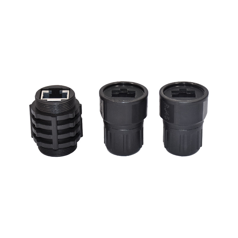 TUV Industrial Ethernet Connector Waterproof IP67 RJ45 Assembly Female Connector Plug
