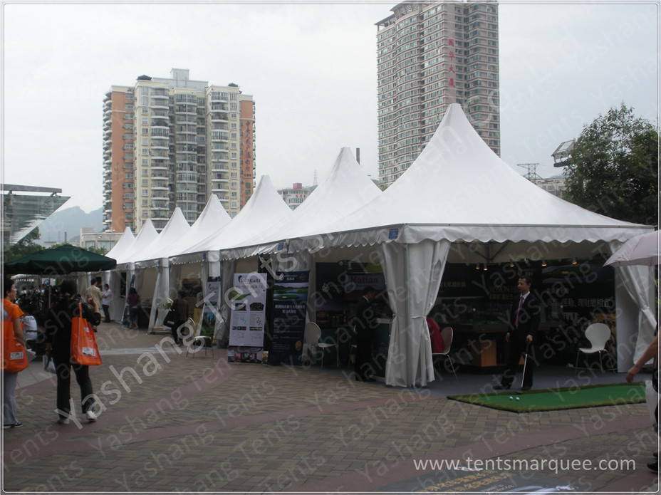 White Square 5X5 M High Peak Tents Booth , High Peak Marquees Eco Friendly