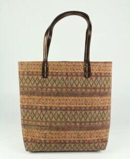 Wholesale & High Quality style Cork 34.5x31cm handbag with Eco PVC handle,
