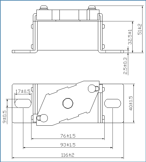 High Current MEV Fuse DC1000V 500A Ceramic Automotive Fuses