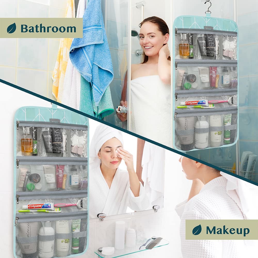 Waterproof Travel Hanging Toiletry Bag Foldable For Women Men