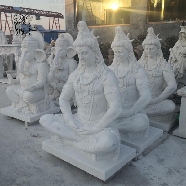 Marble Lord Shiva Statues Sculpture Life Size Hindu God Statue Indian Religious