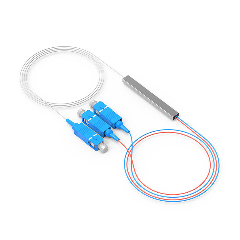 4 Way Fiber Optic Splitter 1*4 Sc Upc Plc Splitter G657A1 Cable 0.9mm steel tubeFor Terminal Box