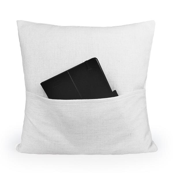 Soft Eco Friendly Linen Sublimation Blank Pillow Case Blank Pocket Cushion