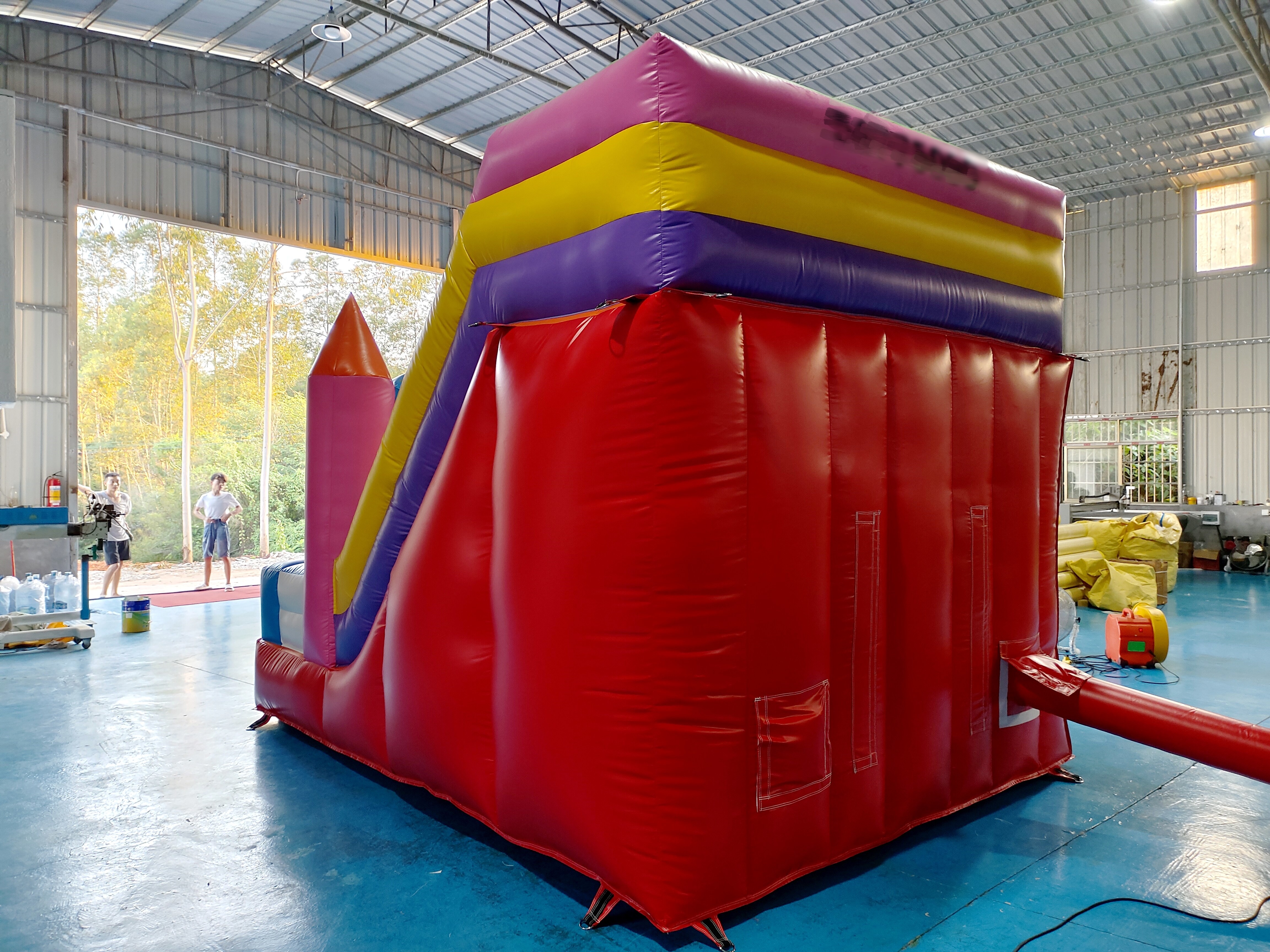 Commercial Digital Printing Inflatable Dry Slide Mickey Mouse Cartoon Inflatable Castle For Outdoor For Kids