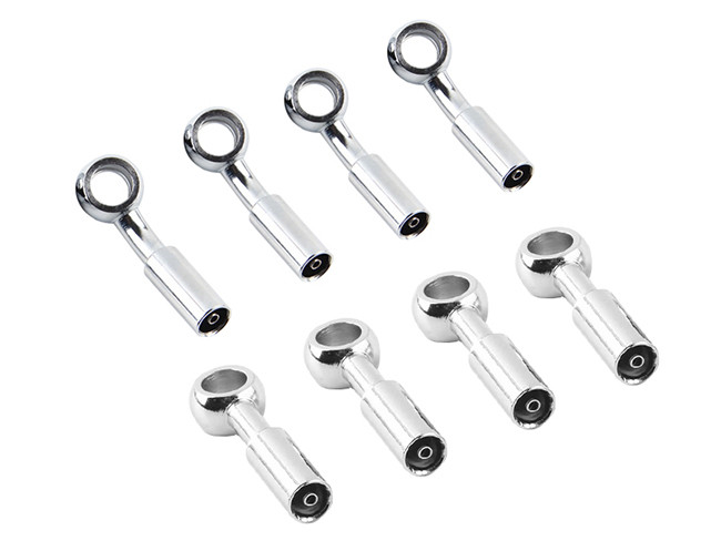 Carbon Steel Brake Line Banjo Fitting Chromed Plated 28 Degree