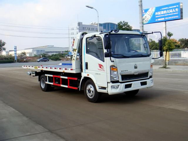 4x2 6TIRES EuroII 3-5tons Light Duty Wrecker Tow Truck For Broke Car Drag & Transfer With Cummims Engine