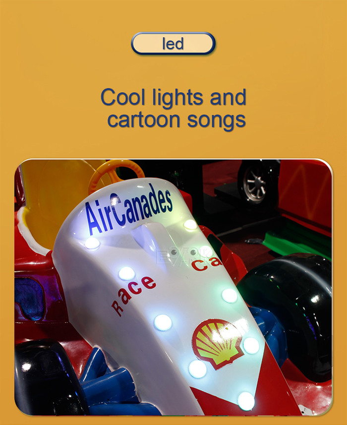 Arcade Outdoor Coin Operated Kiddie Rides Fiberglass Ride On Car