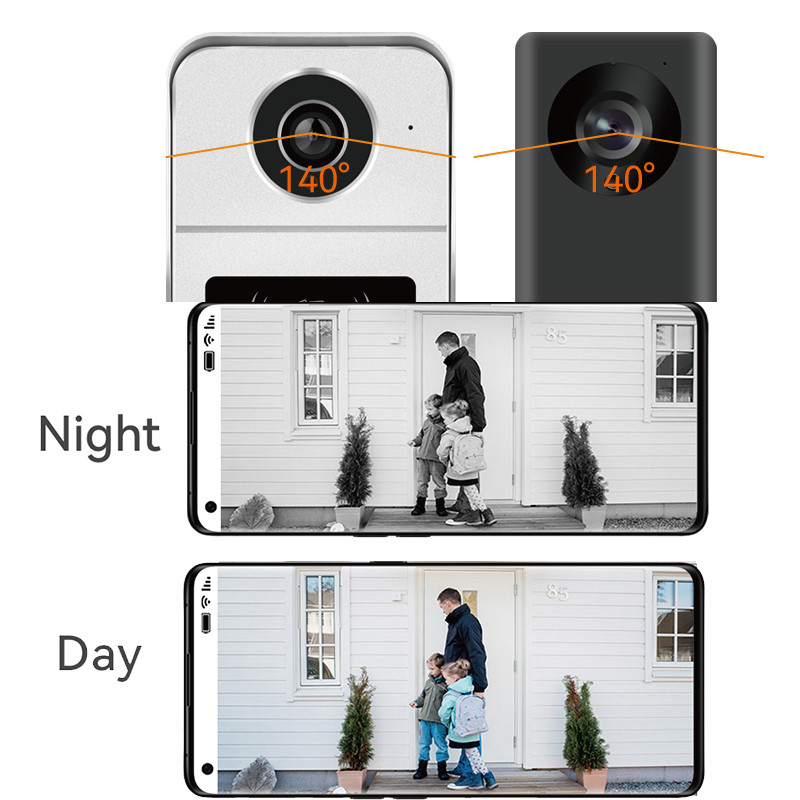 Wireless 1080p Wifi Video Doorbell 7 Inch Entry Wired Camera Night Vision