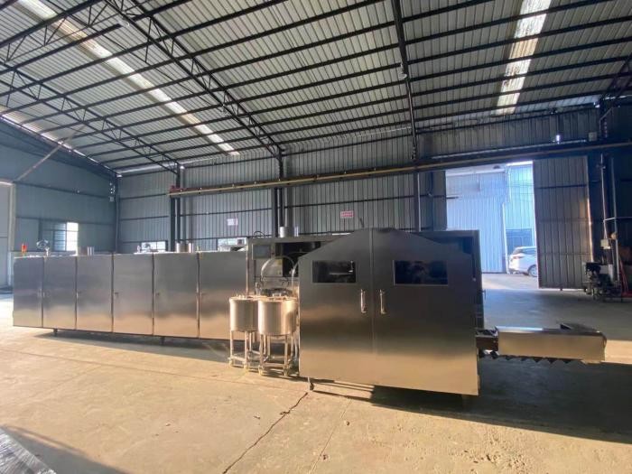 5kg/H Sugar Ice Cream Cone Making Machine Gas Power Tunnel