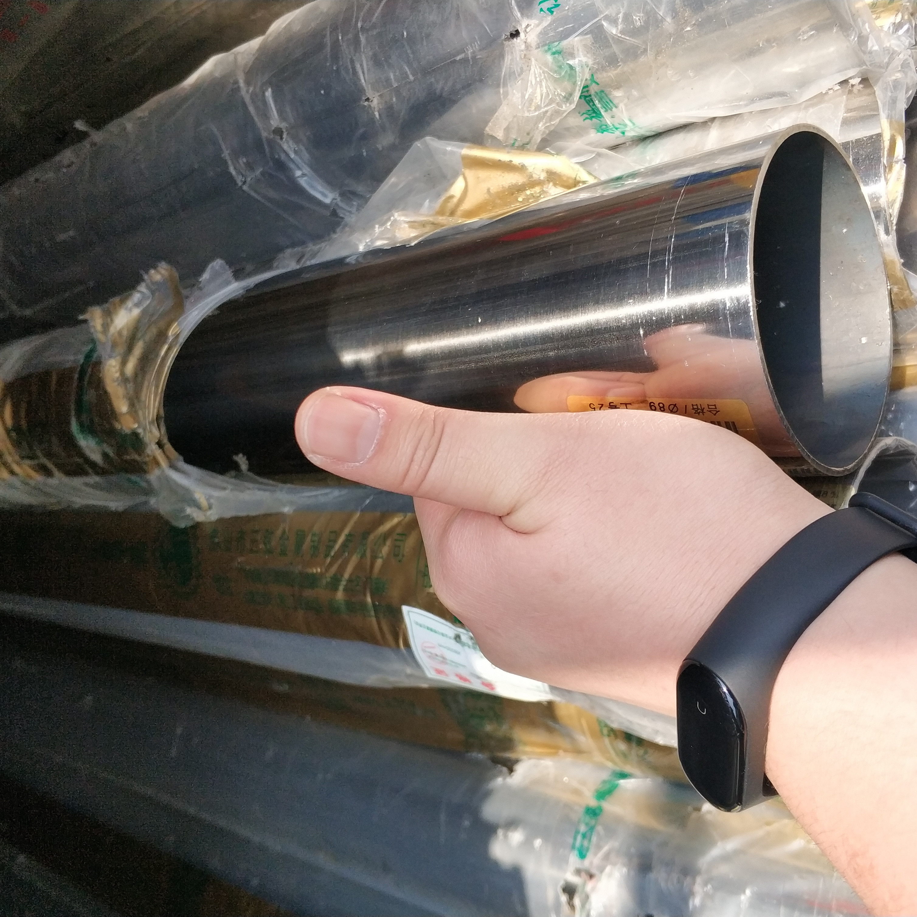 600 grit polished ASTM A554 201 Stainless Steel Welded Pipe decorative pipe