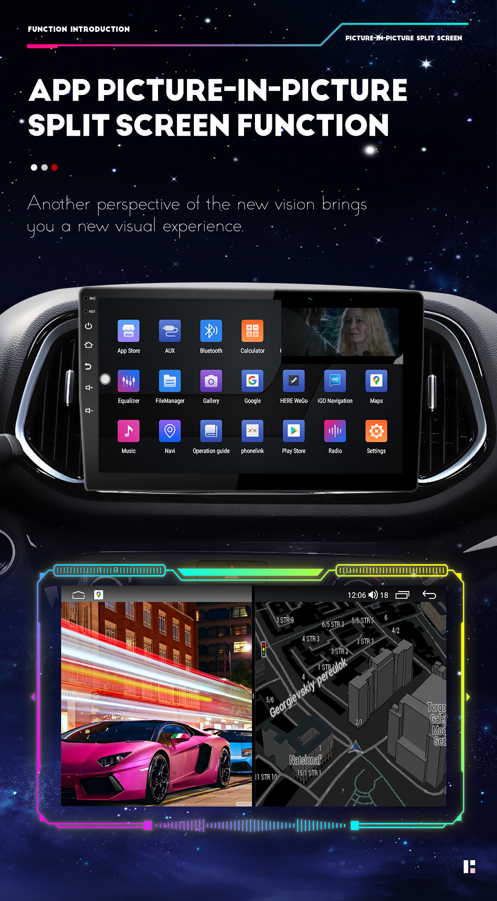 Carplay Android Auto 8 256 Car Stereo for Universal Android 9 Inch Car DVD Player