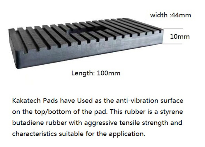 ODM HVAC Rubber Anti Vibration Pads Mounting M8 X 25mm Black