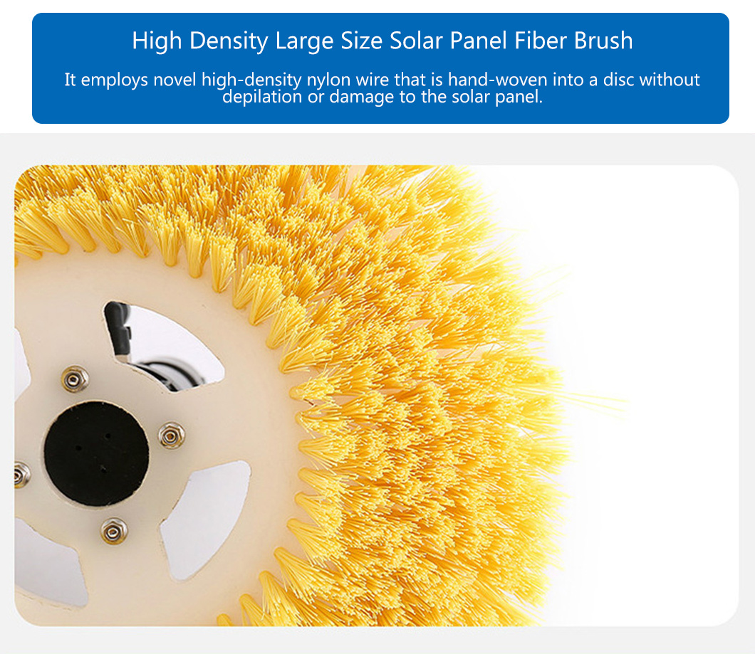 Factory Direct Hassle-Free Single-Head Solar Panel Brush and Pole Set with Patented Technology