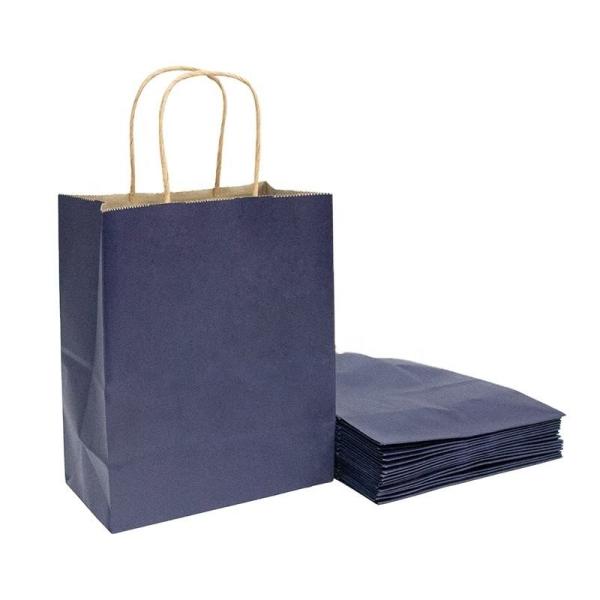 OEM Factory Price Recyclable Kraft Brown Paper Bag with Rope Handle Your logo
