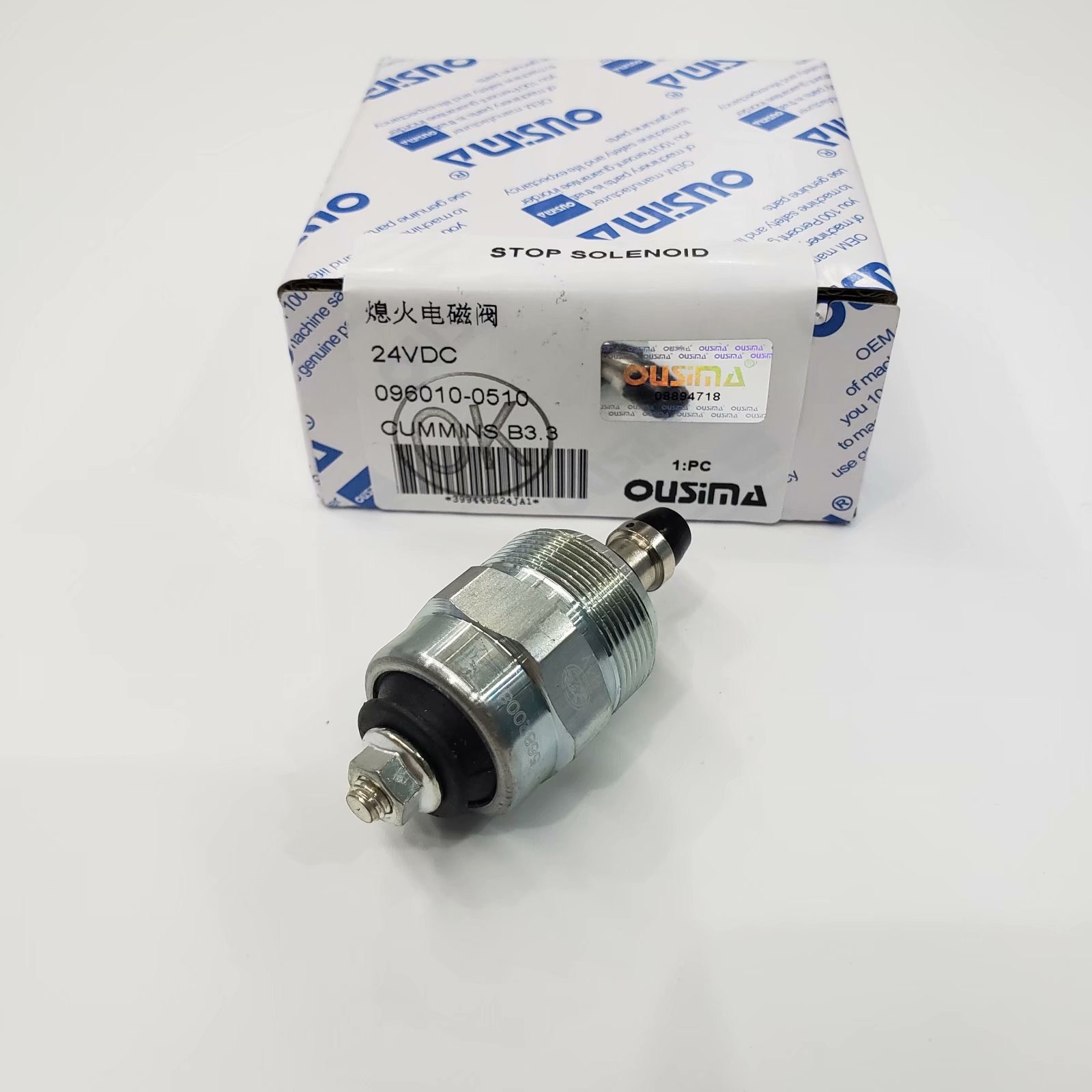 OUSIMA Solenoid Throttle Valve 096010-0510 Cut-Off Solenoid Valves 0960100510 For CUMMINS 12V