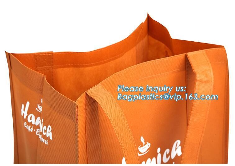 Eco friendly custom slogan laminated pp non woven bag with private logo, Home textile packaging non woven bag for bed sh