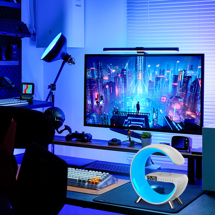 Black G-Speaker-Light-Source G Speaker Lamp Smart Light Sound Machine