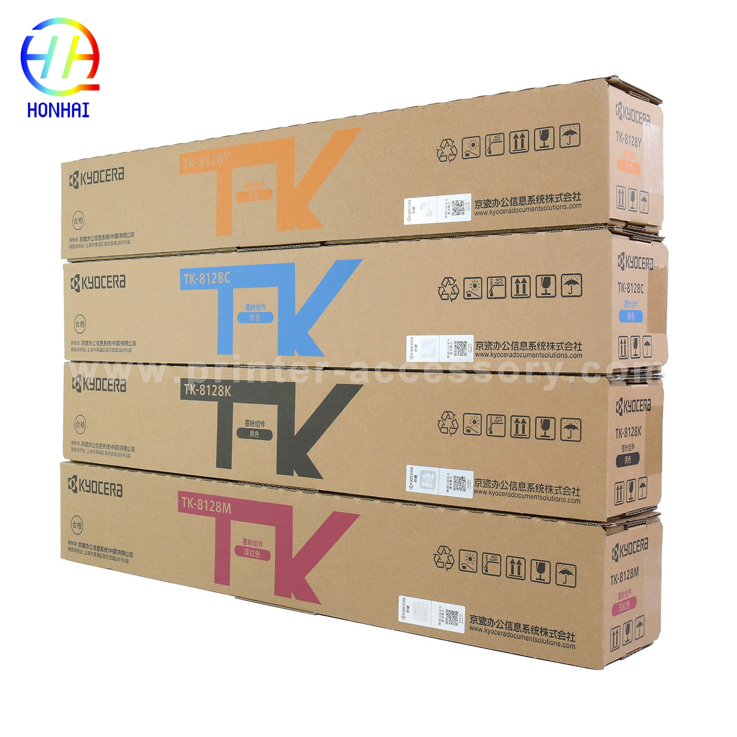Toner Cartridge For Kyocera ECOSYS M8130CIDN TK-8128K TK-8128C TK-8128M TK-8128Y 1T02P3BCN1 1T02P3ACN1 1T02P30CN1 1T02P3CCN1 Printer Toner Cartridges