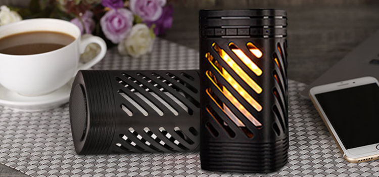 Built In Li-Battery Mini Portable Wireless Bluetooth Flame Speaker