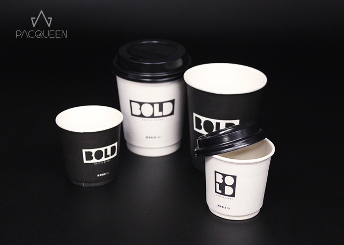 White Disposable 7oz Paper Cups , Custom Compostable Cups PLA Lined