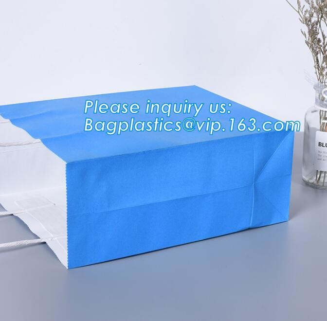 Customized Red Printed Kraft Paper Shopping Bag with Ribbon Handles and Bowknot,Kraft Paper Shopping Bag with Kinds off